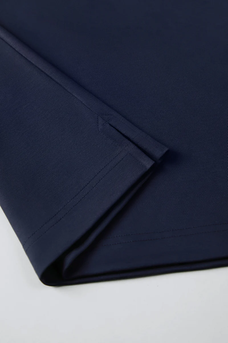 Regal Interlock Long Sleeve Rugby Shirt | Navy NNY096 - Image 9