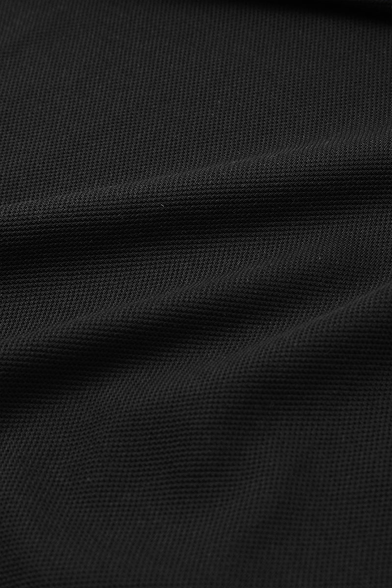 Regal Pique Buttonless Polo | Black BKFD01 - Image 7