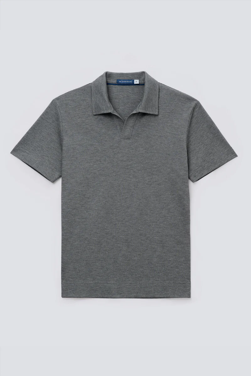 Regal Pique Buttonless Polo | Dark Grey EBCG30 - Image 10