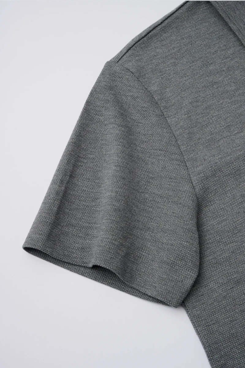 Regal Pique Buttonless Polo | Dark Grey EBCG30 - Image 7