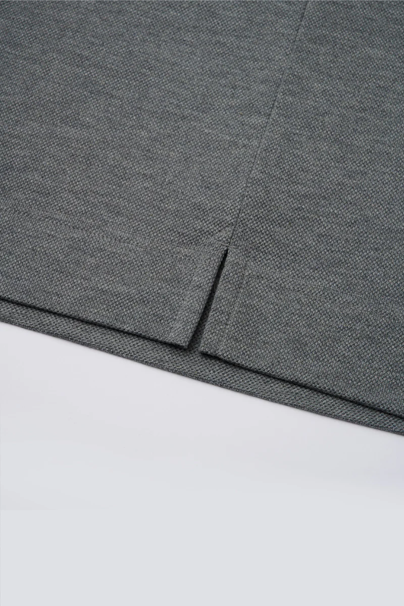 Regal Pique Buttonless Polo | Dark Grey EBCG30 - Image 8