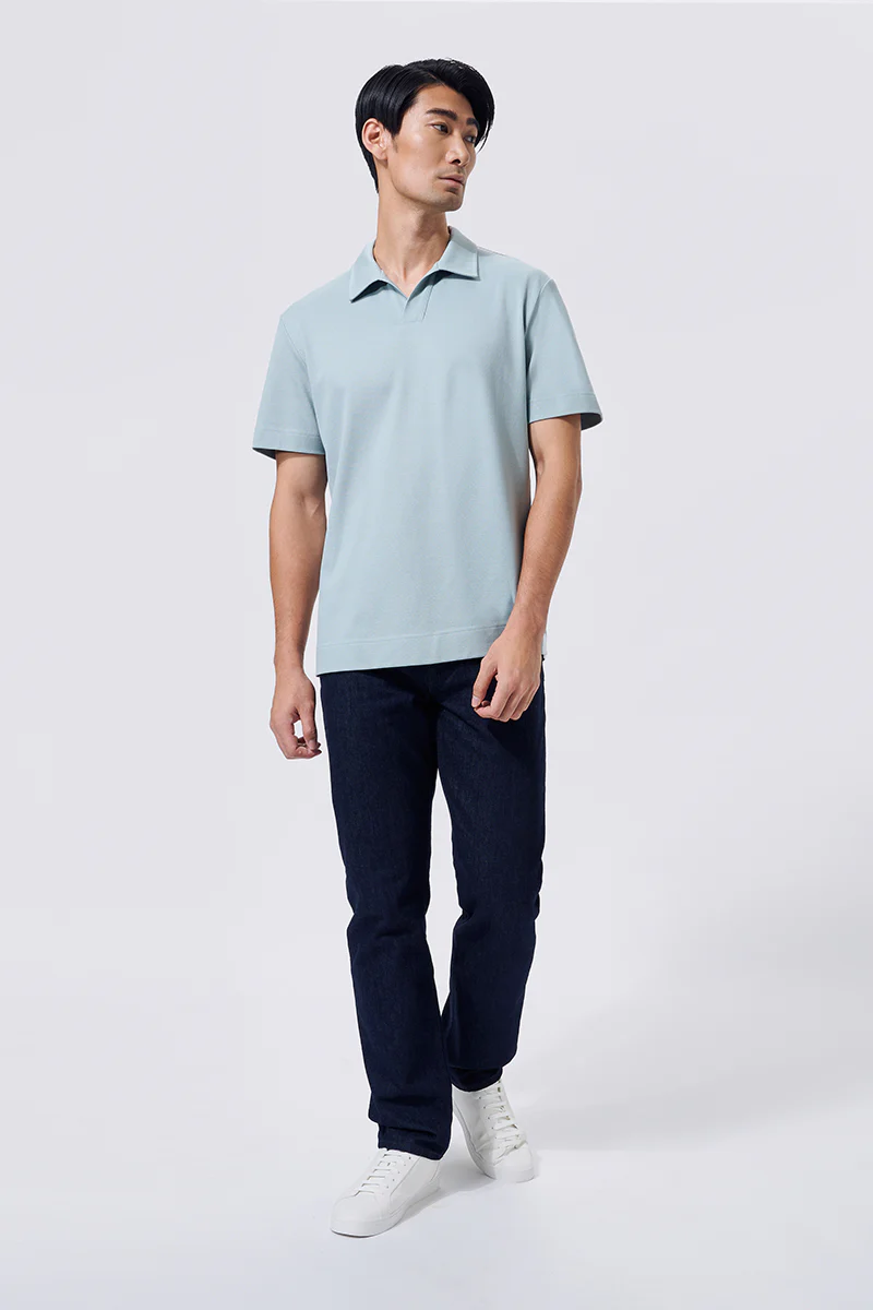 Regal Pique Buttonless Polo | Green GYE111 - Image 3