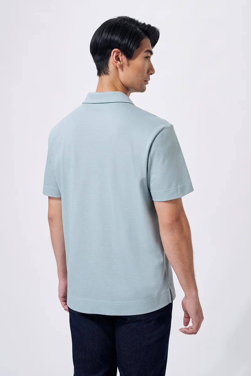 Regal Pique Buttonless Polo | Green GYE111 - Image 4
