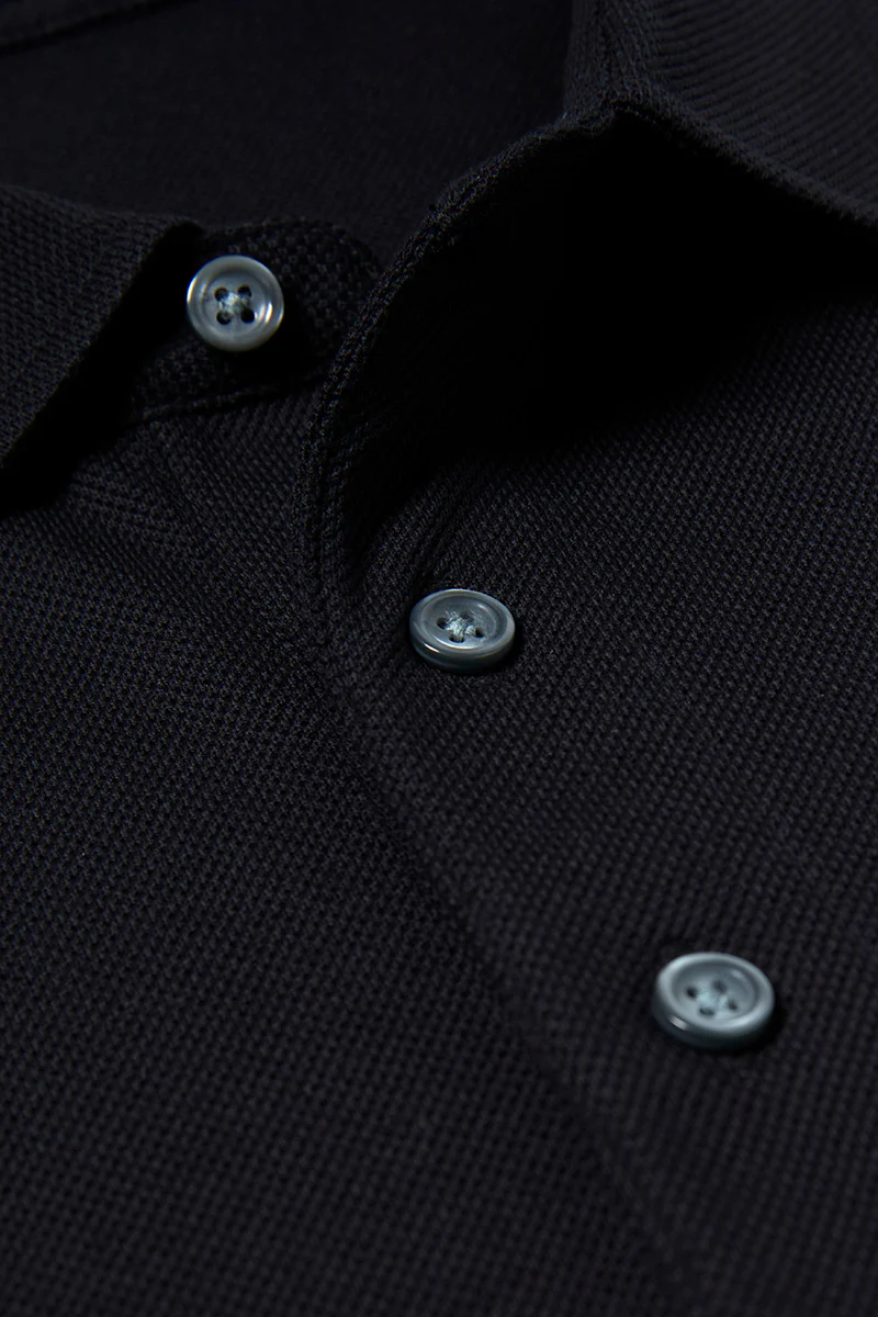 Regal Pique Polo | Black BKFD01 - Image 8