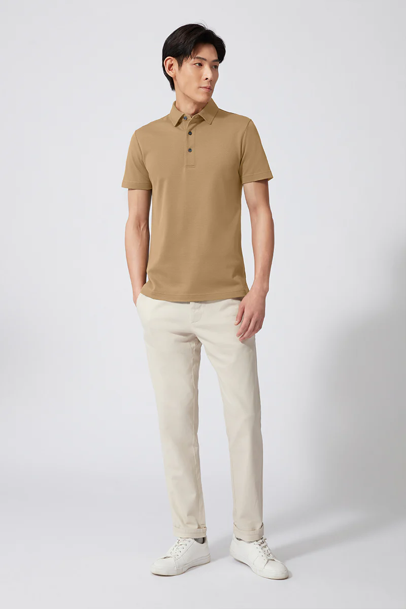 Regal Pique Polo | Khaki 171028 - Image 3