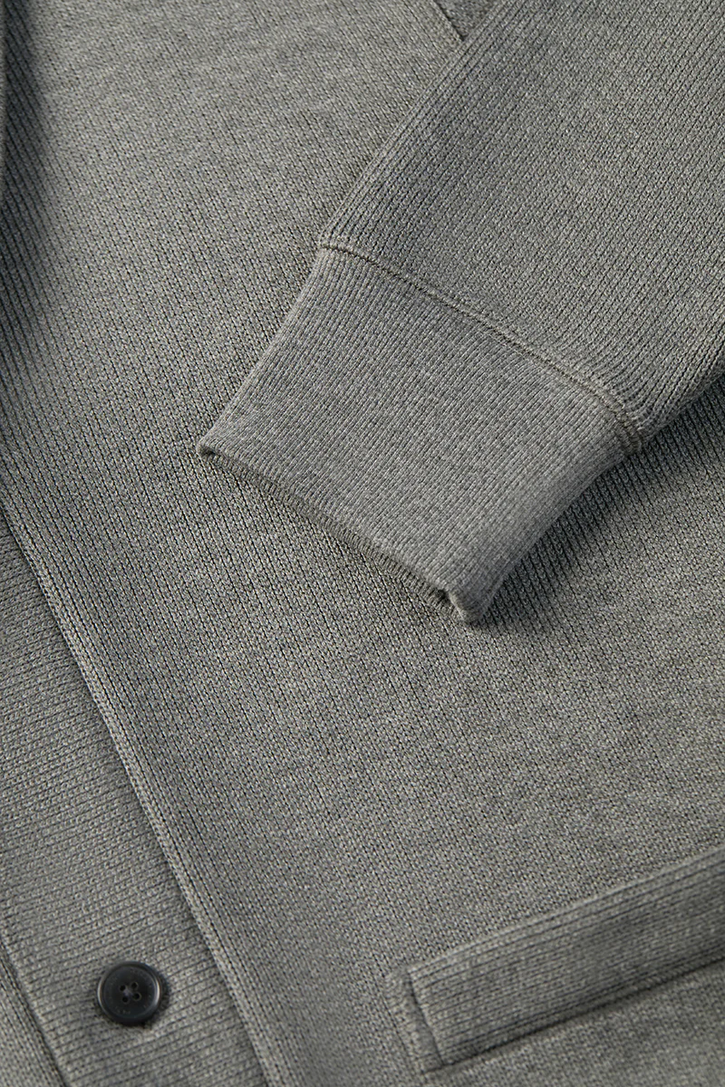 Regal Shawl Collar Cardigan | Dark Grey BC5060 - Image 11