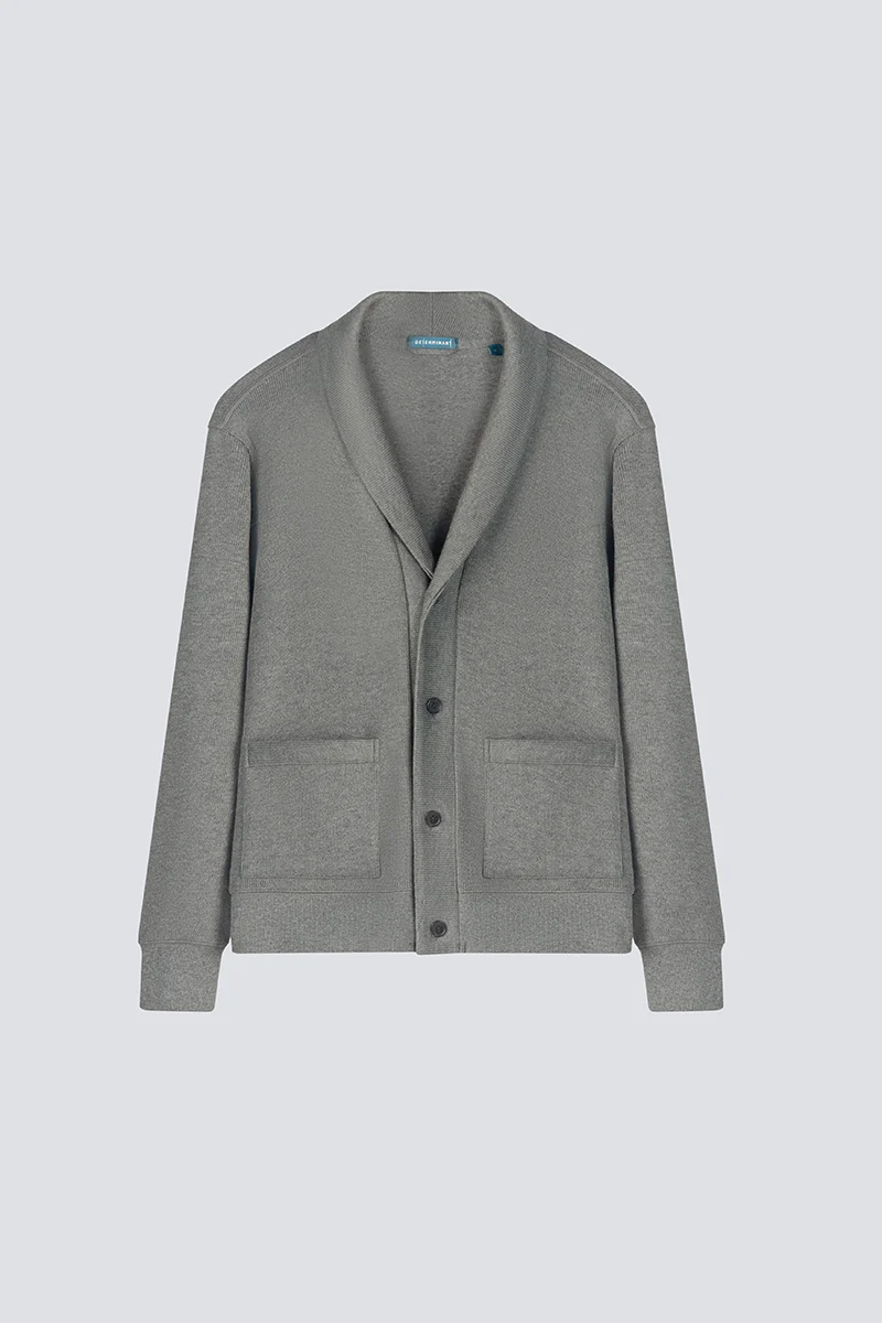 Regal Shawl Collar Cardigan | Dark Grey BC5060 - Image 13