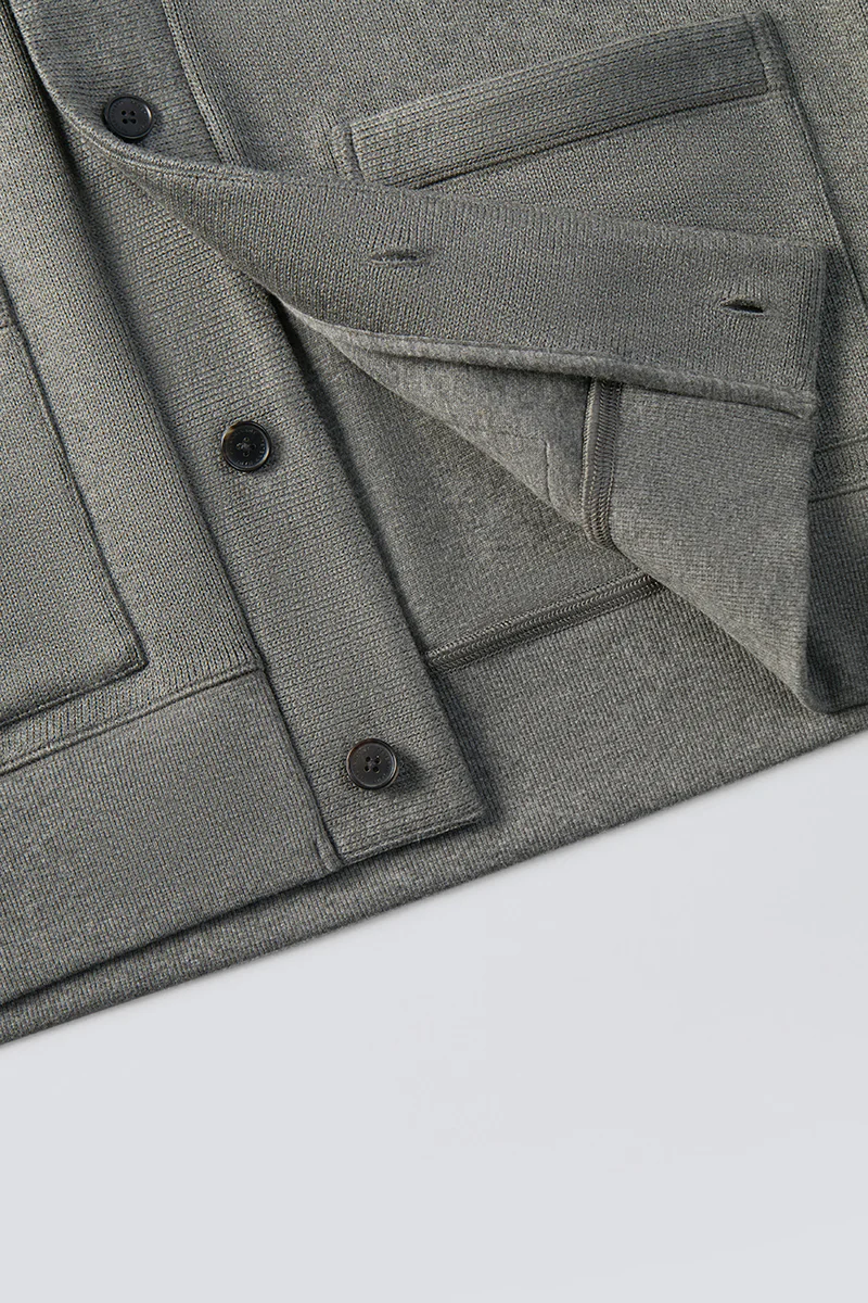 Regal Shawl Collar Cardigan | Dark Grey BC5060 - Image 9