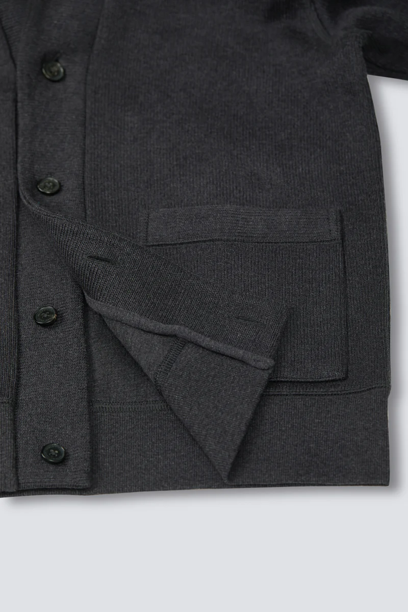 Regal Shawl Collar Cardigan | Dark Grey BC5076 - Image 3