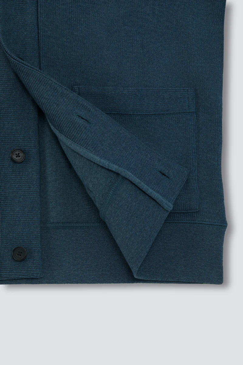 Regal Shawl Collar Cardigan | Dark Teal EB1383 - Image 3