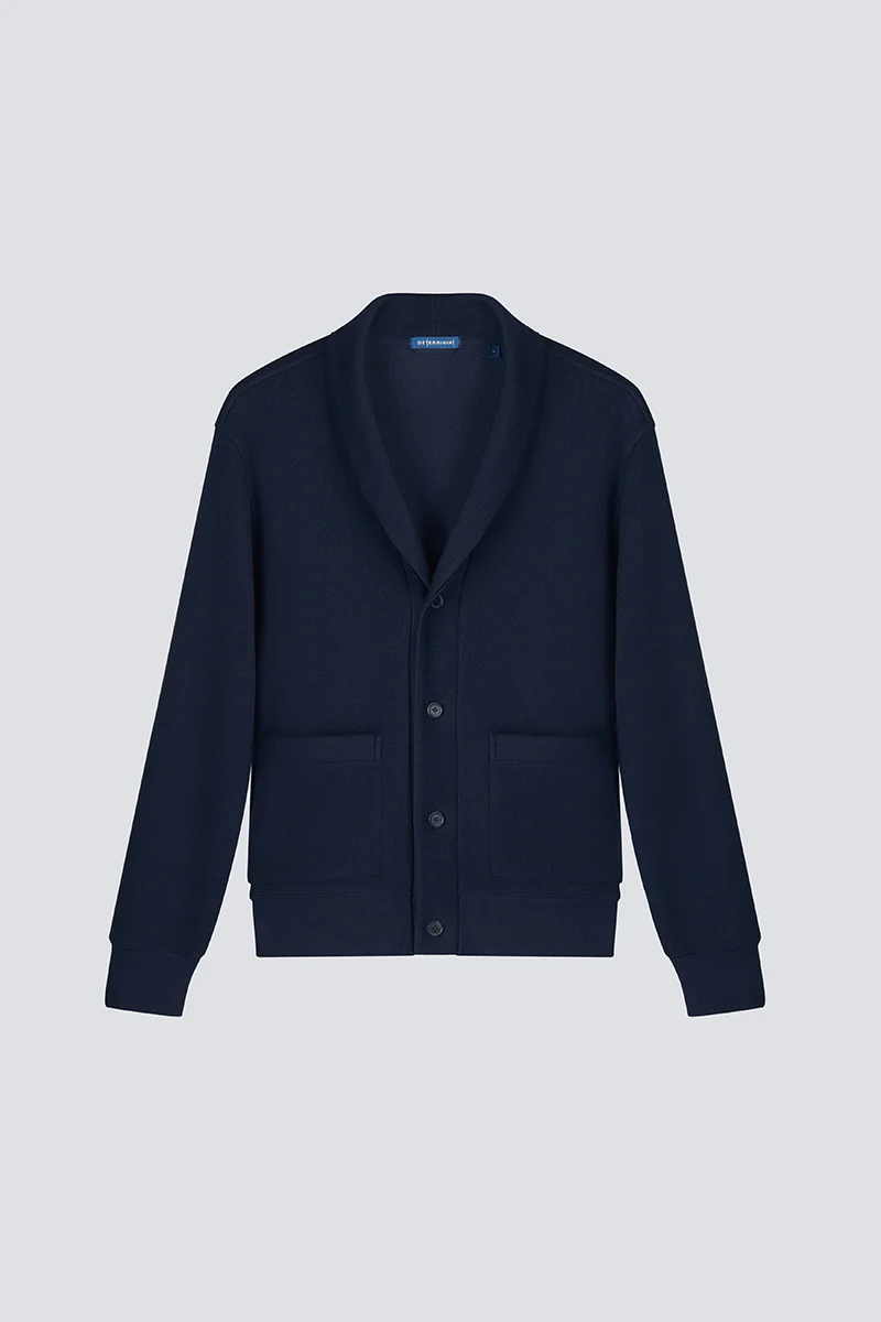 Regal Shawl Collar Cardigan | Navy NNY096 - Image 11