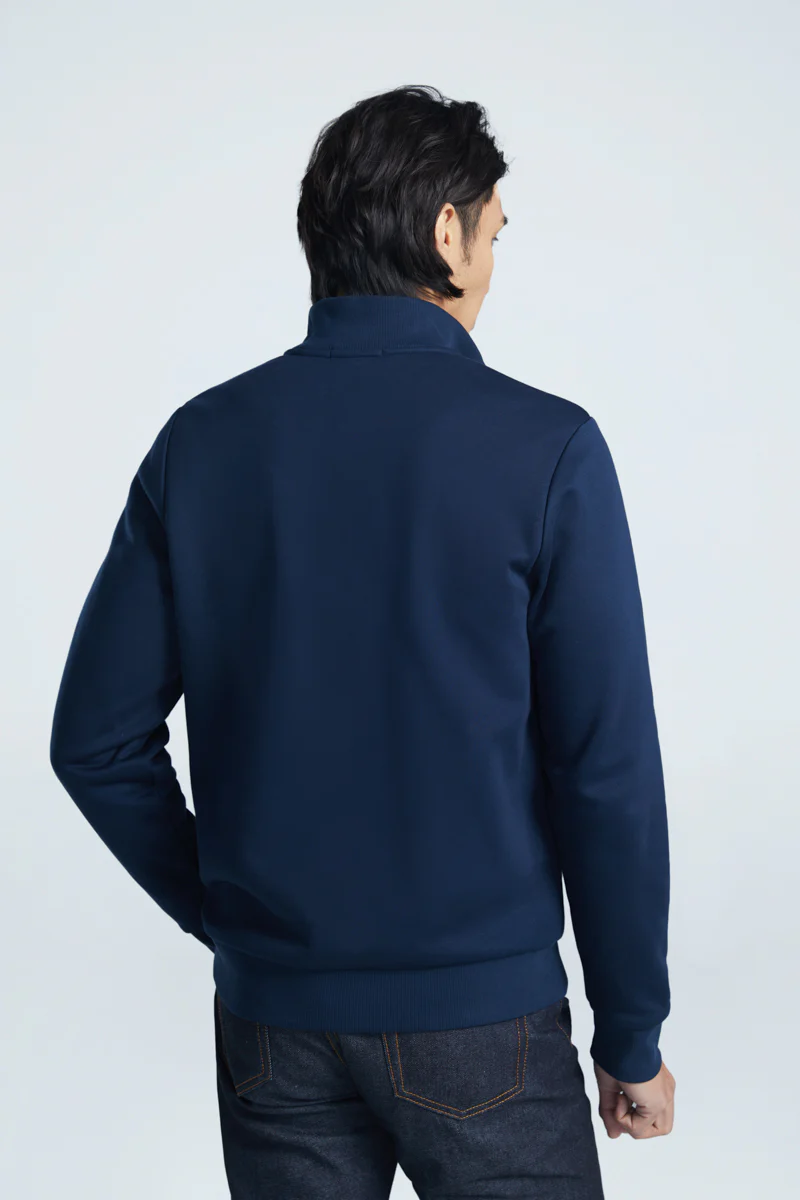 Regal Slim Fleece Half Zip Sweatshirt | Navy 14036N - Image 4