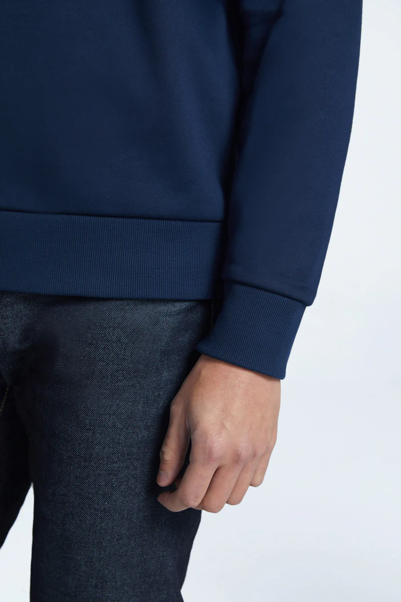 Regal Slim Fleece Half Zip Sweatshirt | Navy 14036N - Image 5