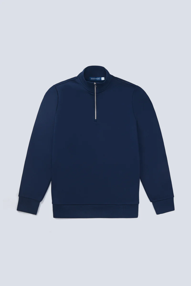 Regal Slim Fleece Half Zip Sweatshirt | Navy 14036N - Image 9