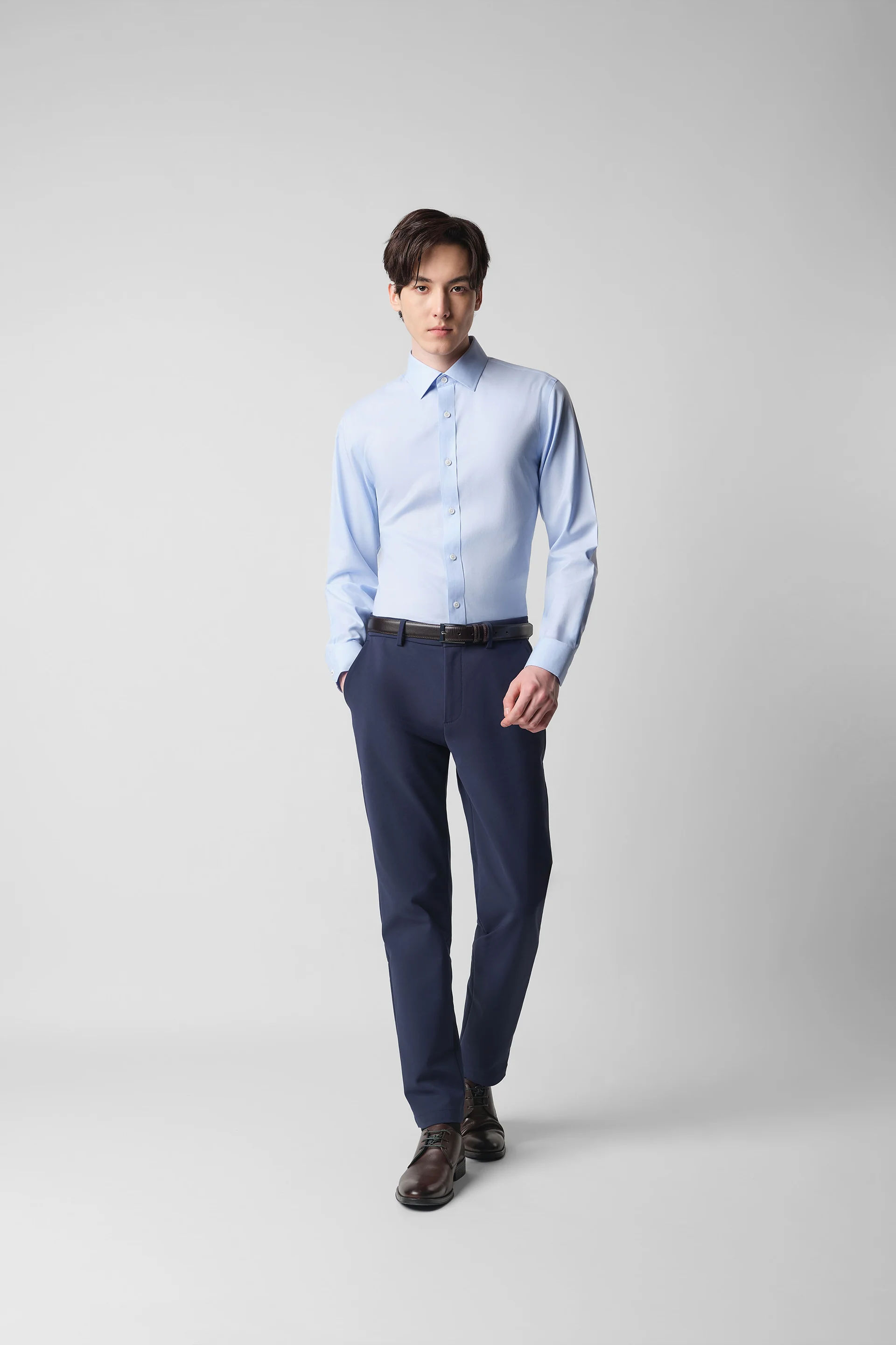 Repel⁺ Royal Oxford Dress Shirt | Blue 29422N - Image 6
