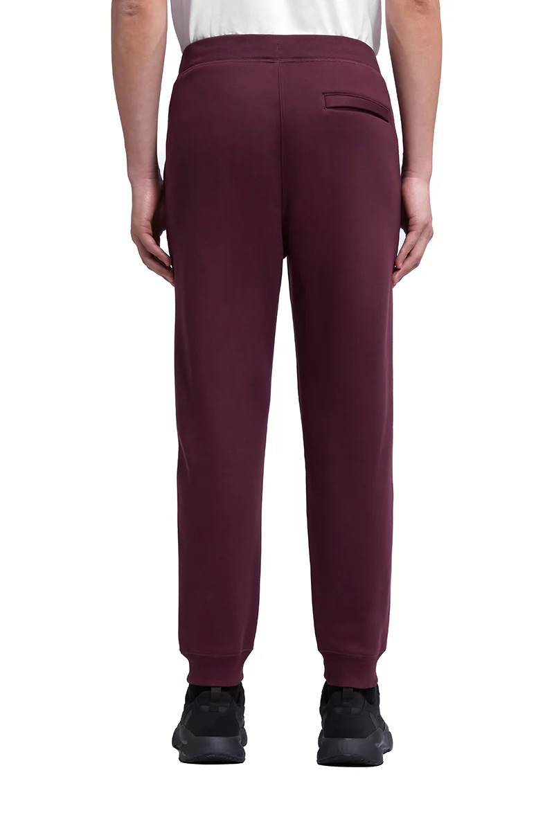 Slim Fleece Sweatpants | Burgundy RDE179 - Image 3