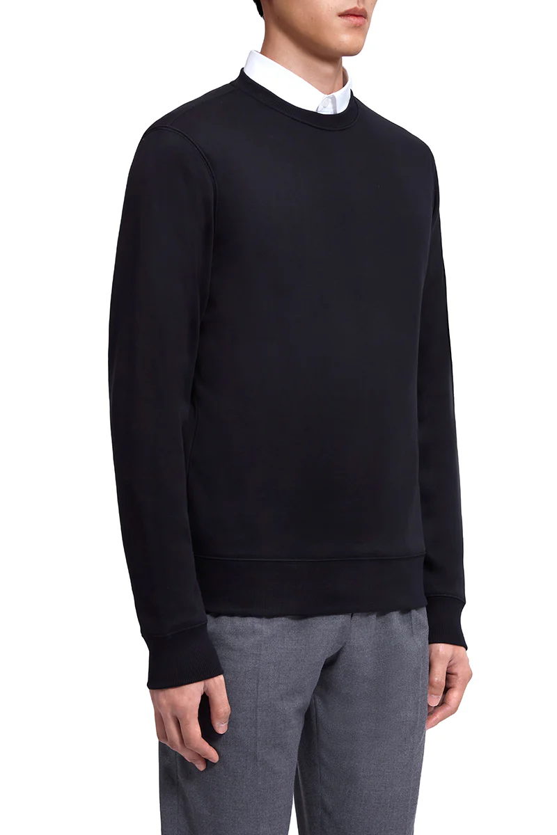 Slim Fleece Sweatshirt | Black BKFD01 - Image 3