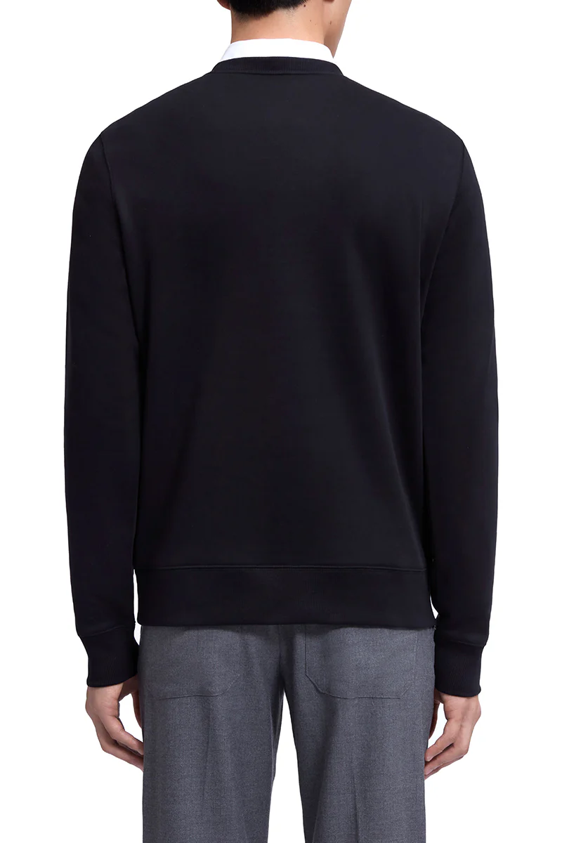 Slim Fleece Sweatshirt | Black BKFD01 - Image 4
