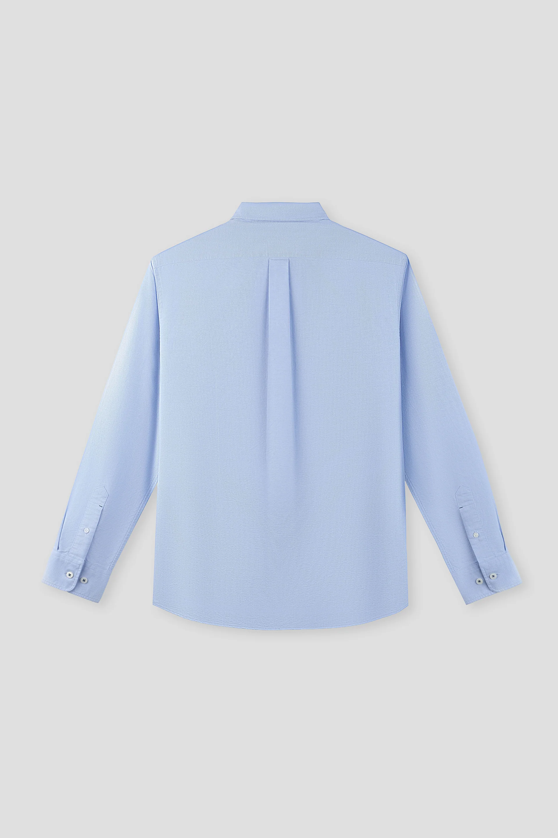 Soft Oxford Button-Down Casual Shirt | Blue 33431N - Image 3