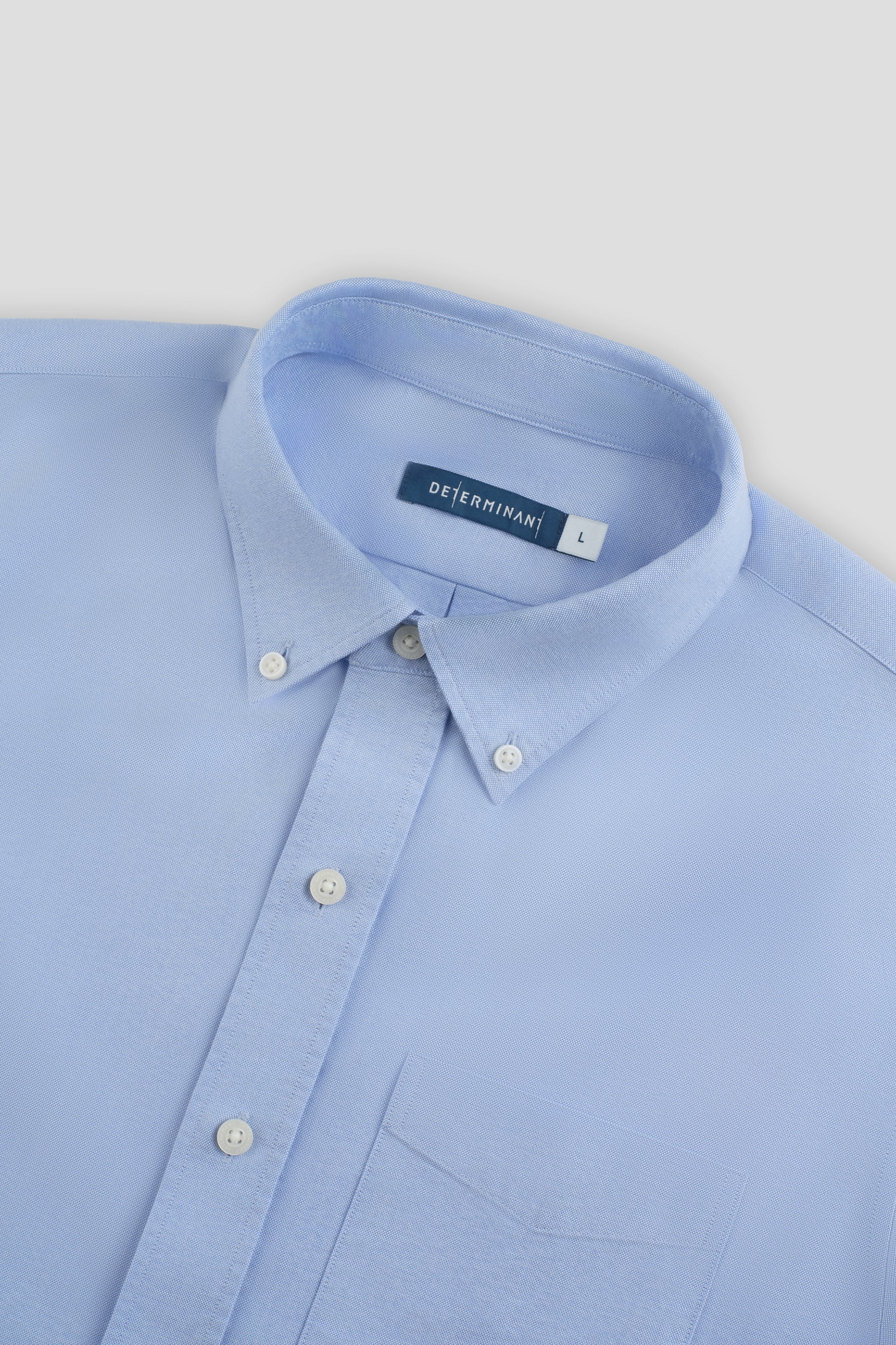 Soft Oxford Button-Down Casual Shirt | Blue 33431N - Image 4