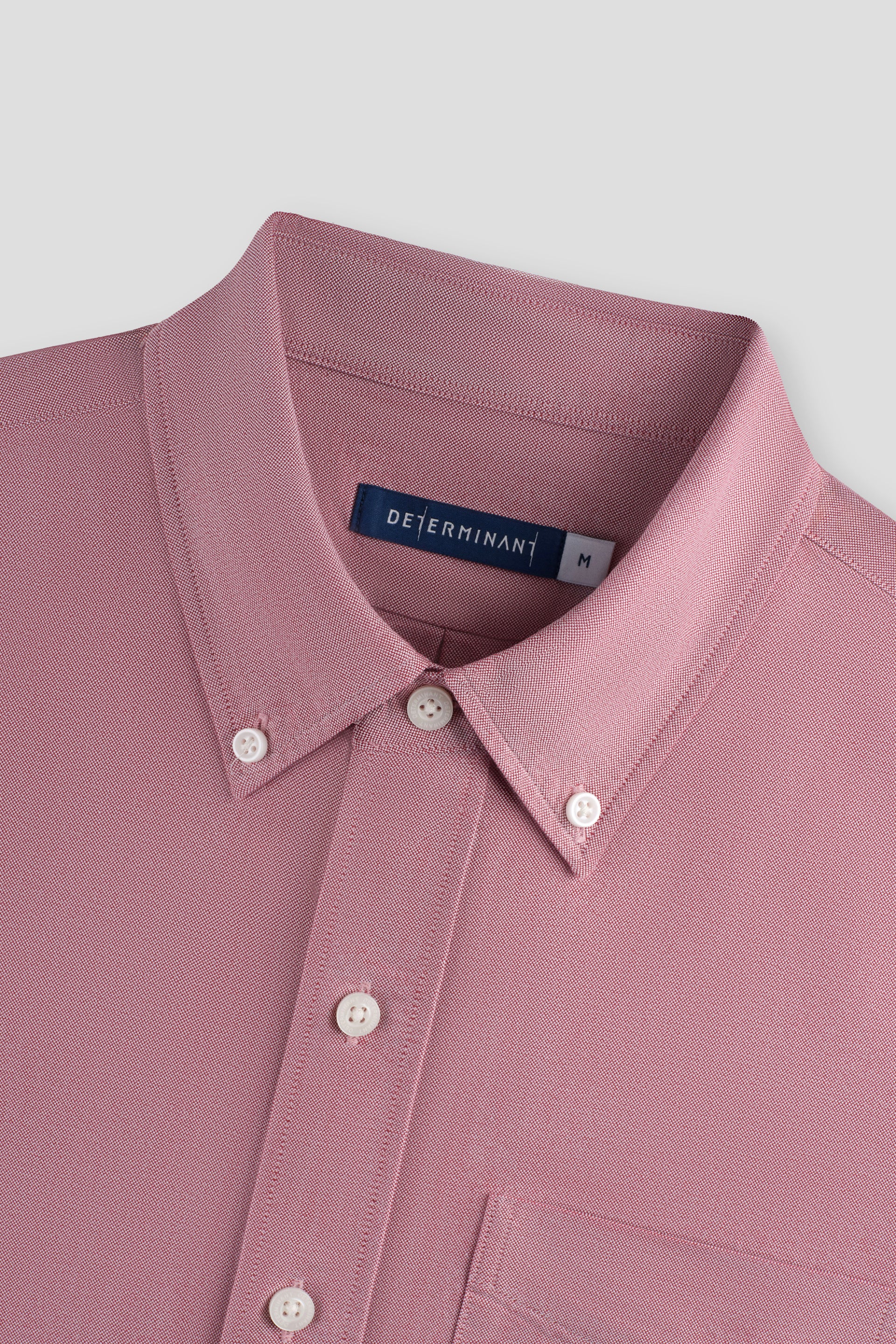 Soft Oxford Button-Down Casual Shirt | Burgundy 13028N - Image 4