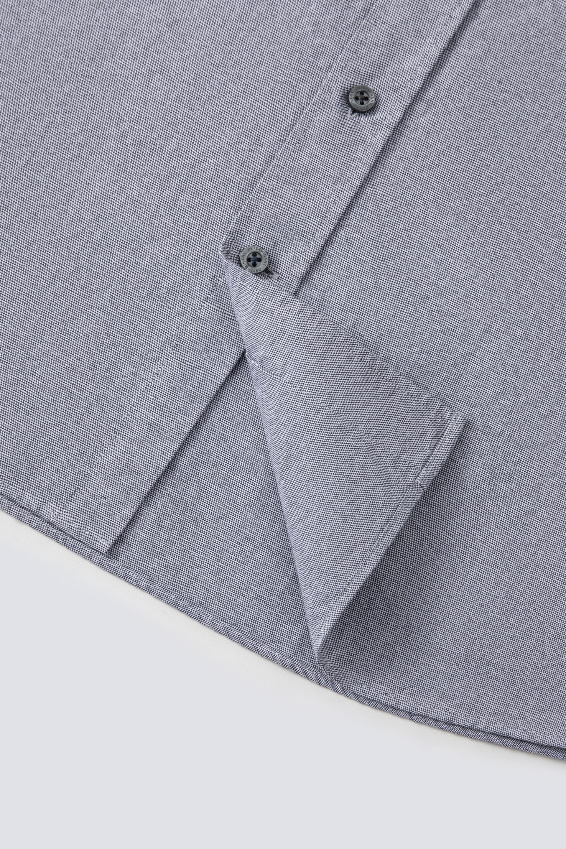 Soft Oxford Button-Down Casual Shirt | Navy 30141N - Image 7