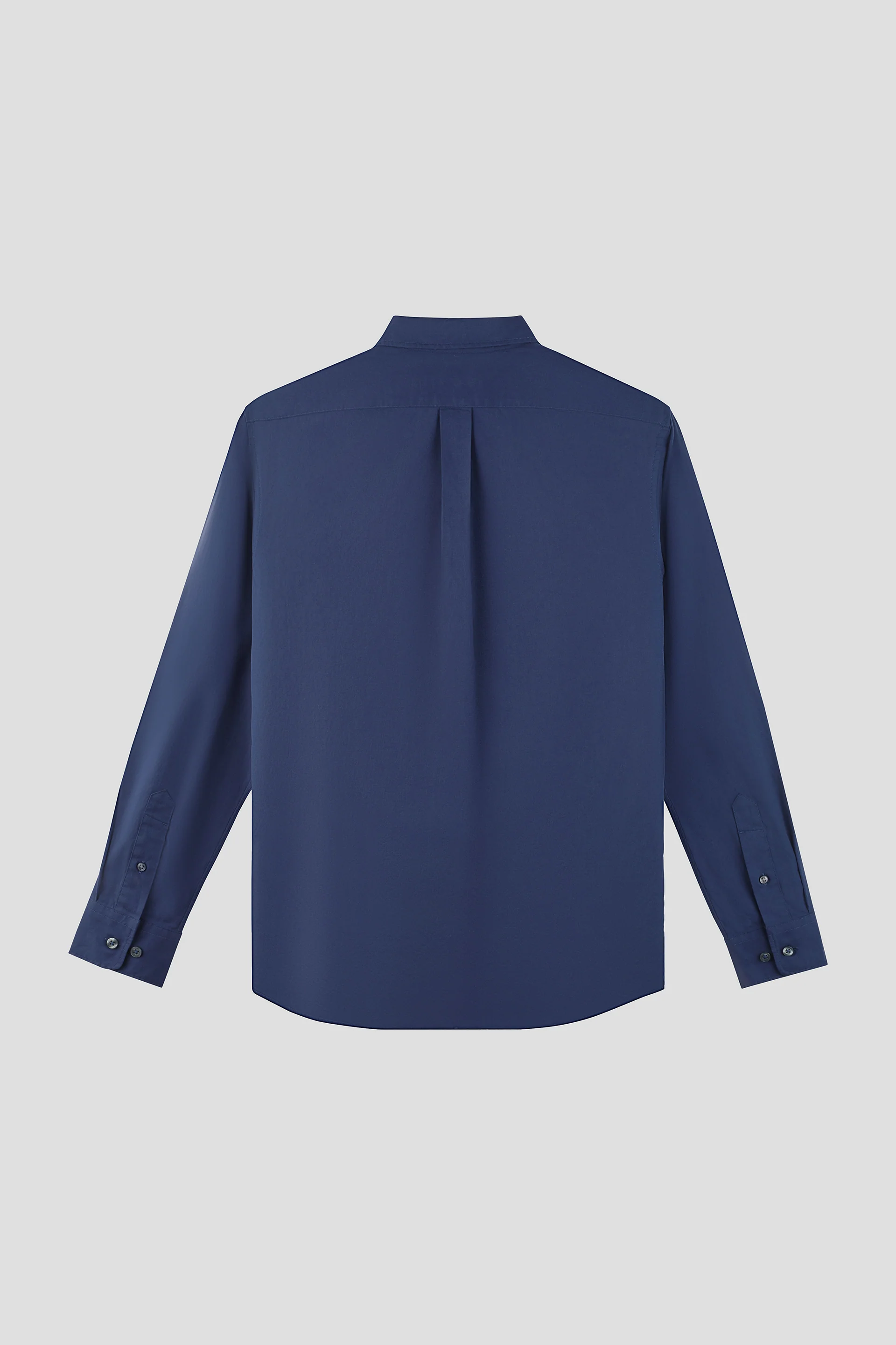 Soft Twill Point Collar Casual Shirt | Navy 6583NZ - Image 3
