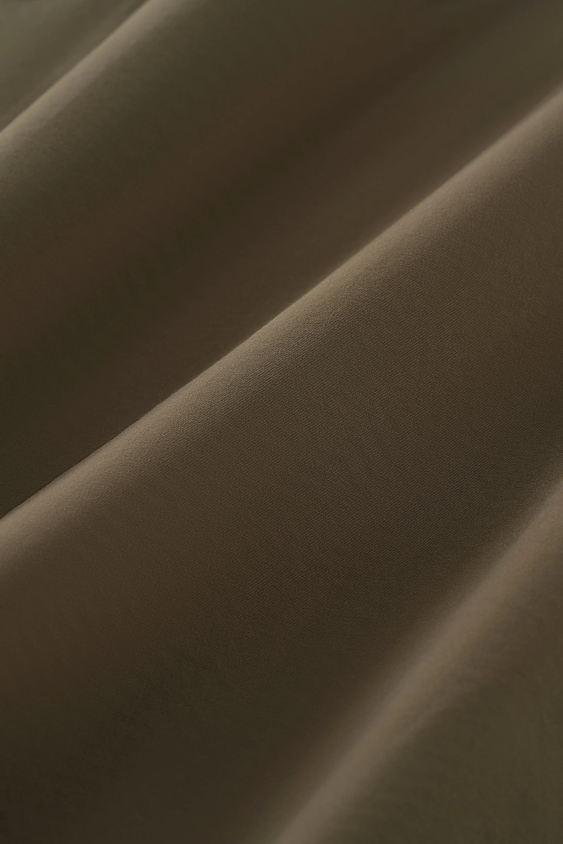 Soft Twill Point Collar Casual Shirt | Olive 23697Z - Image 6