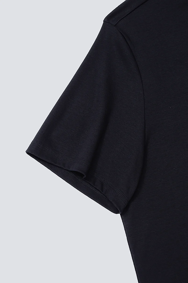Softex Crew Neck T-Shirt | Black BKFD01 - Image 2