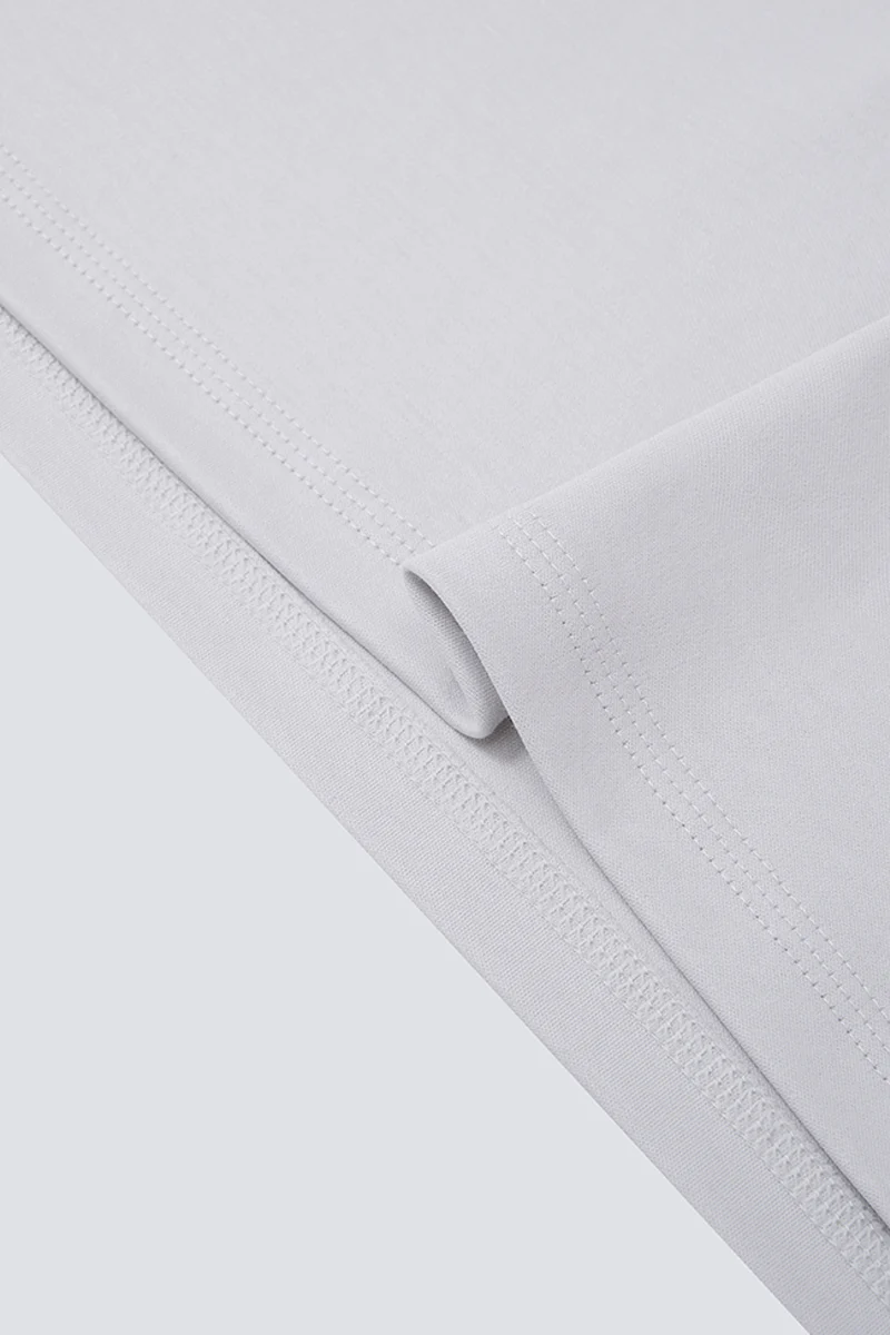 Softex Crew Neck T-Shirt | Light Grey GYFL01 - Image 3
