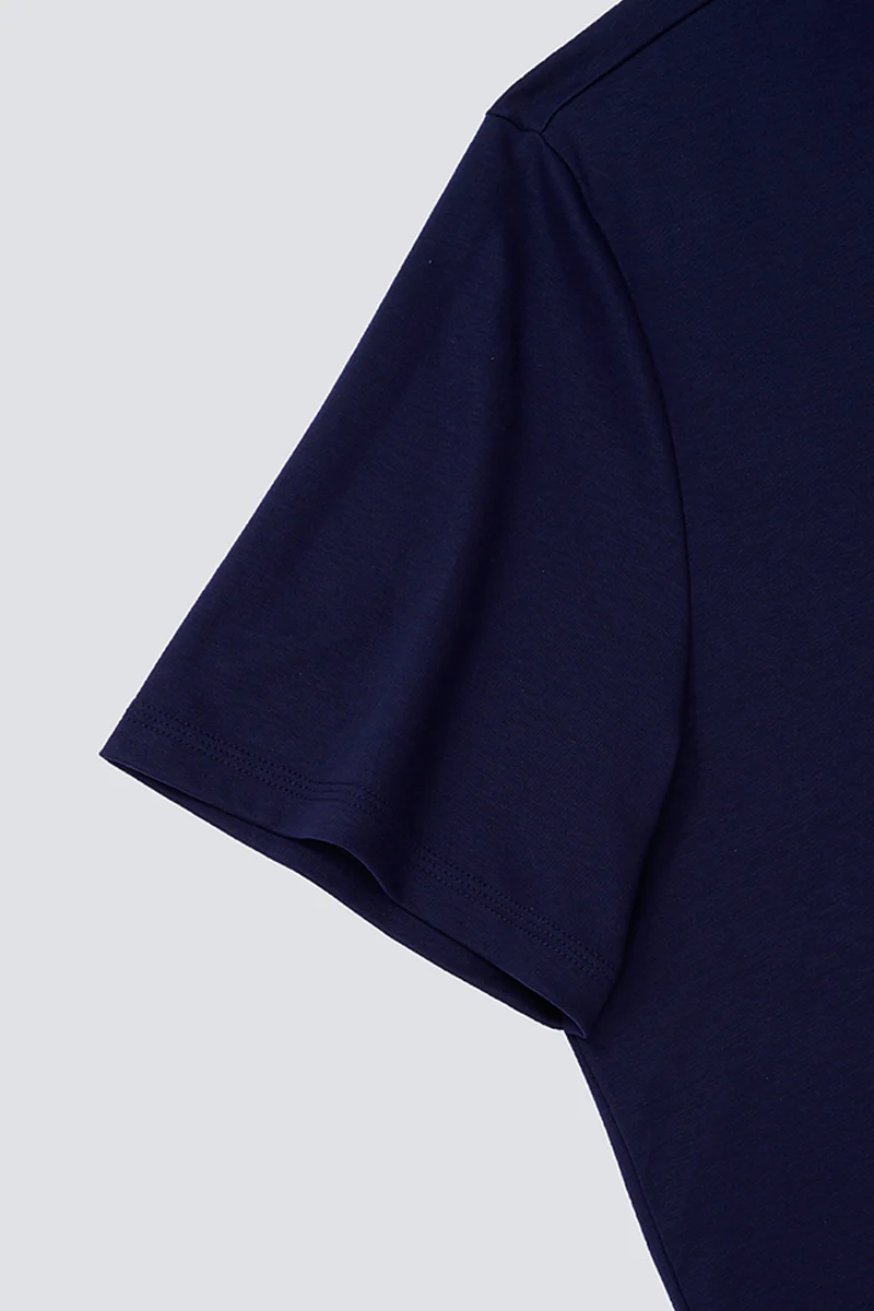 Softex Crew Neck T-Shirt | Navy NNY096 - Image 2
