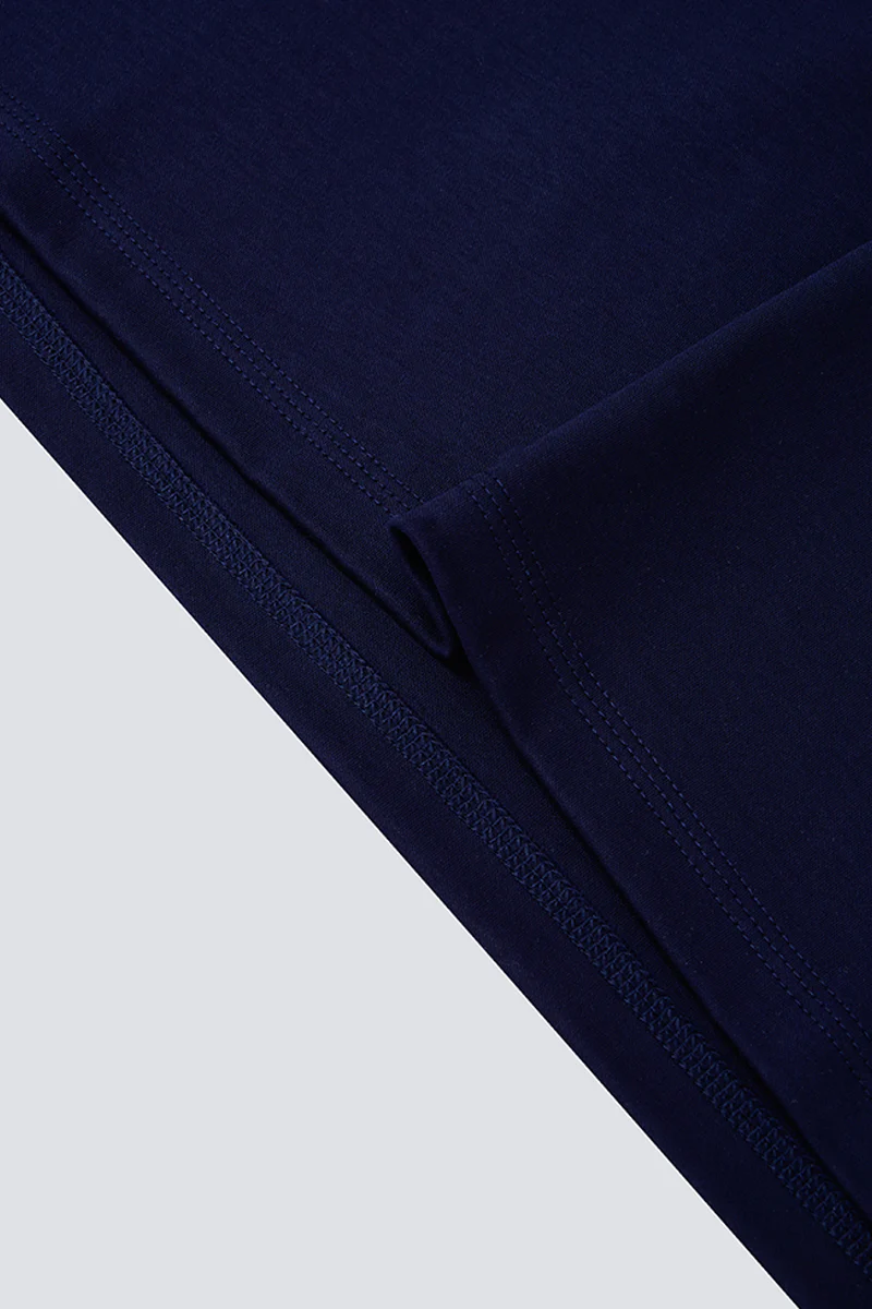 Softex Crew Neck T-Shirt | Navy NNY096 - Image 3
