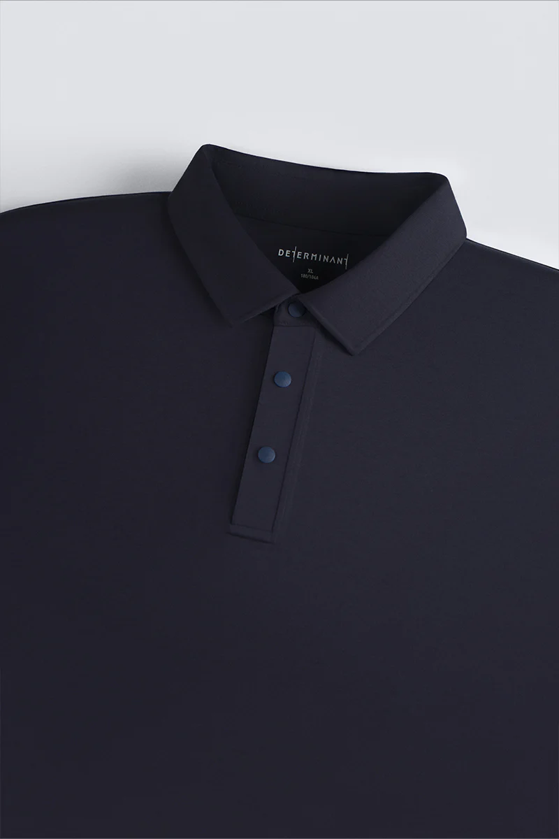 Softex Snap-Front Polo | Navy NNY096 - Image 4