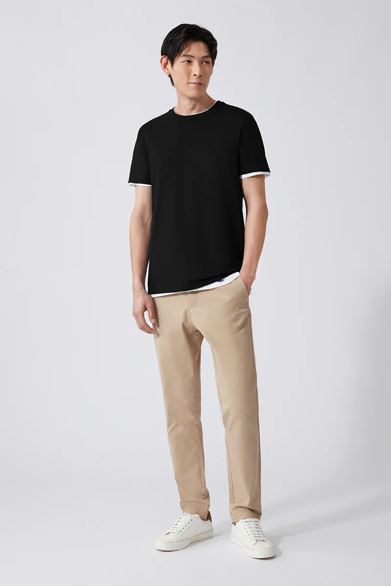 Super Soft Crew Neck T-Shirt | Black BKFD01 - Image 3