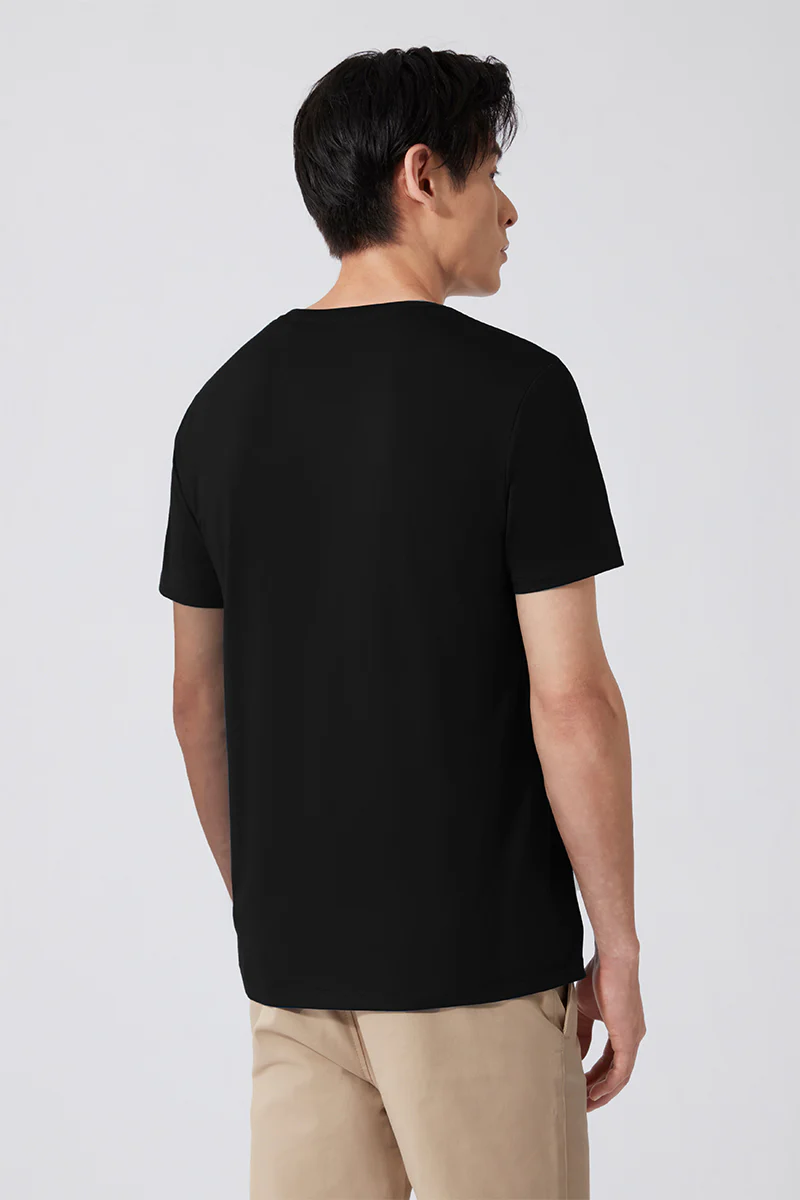 Super Soft Crew Neck T-Shirt | Black BKFD01 - Image 4
