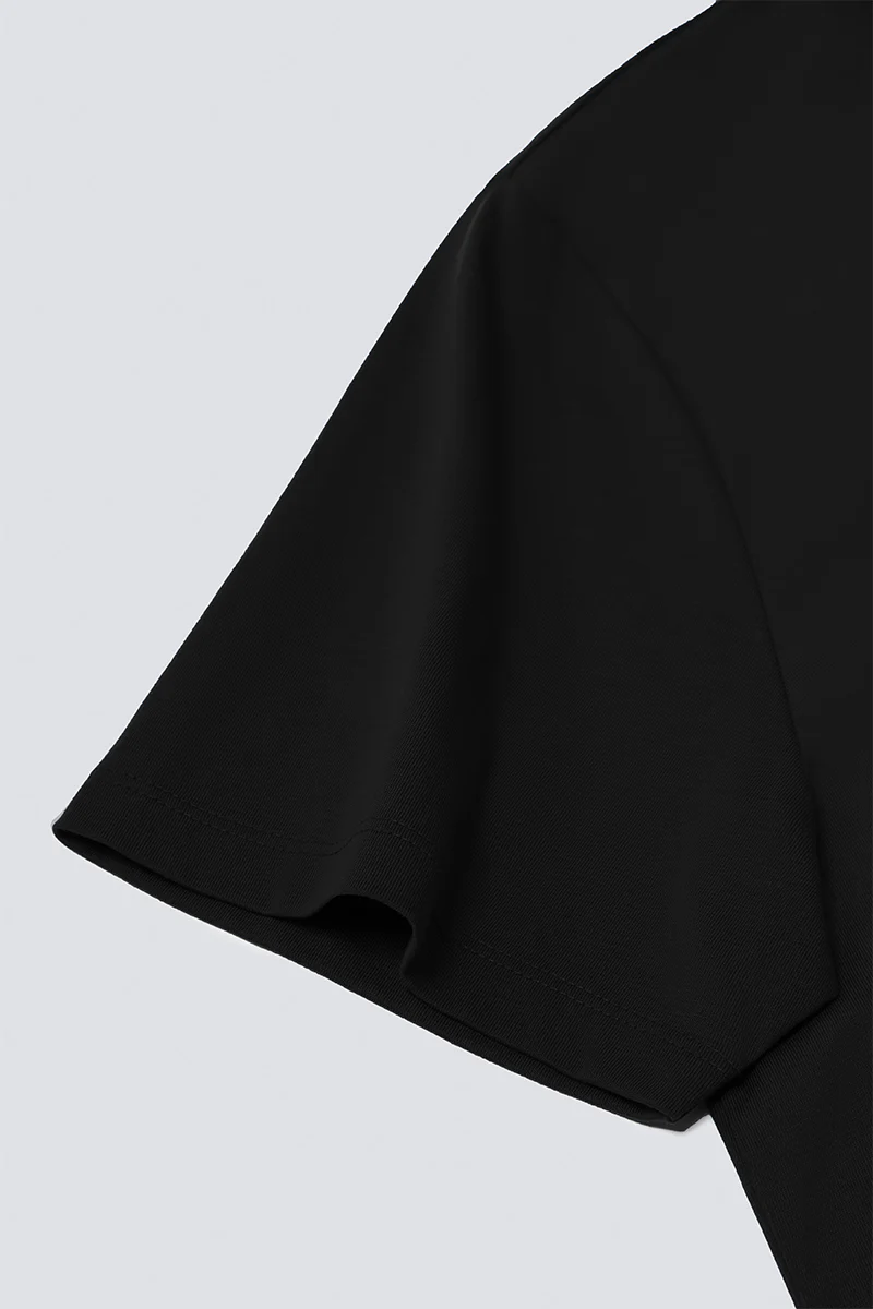 Super Soft Crew Neck T-Shirt | Black BKFD01 - Image 7