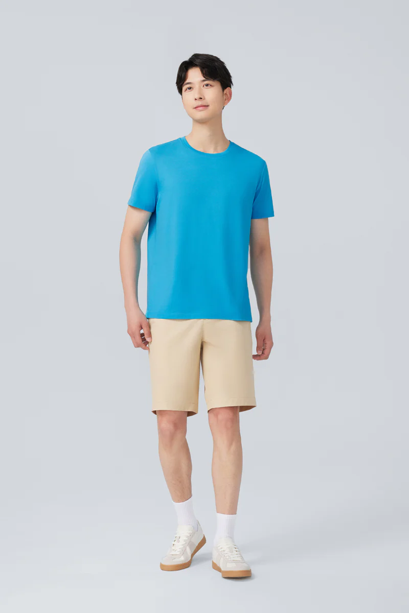 Super Soft Crew Neck T-Shirt | Blue P306UZ - Image 3