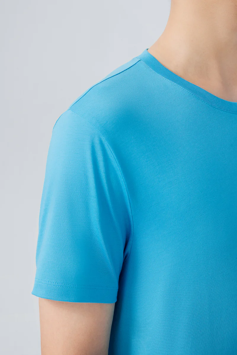 Super Soft Crew Neck T-Shirt | Blue P306UZ - Image 5