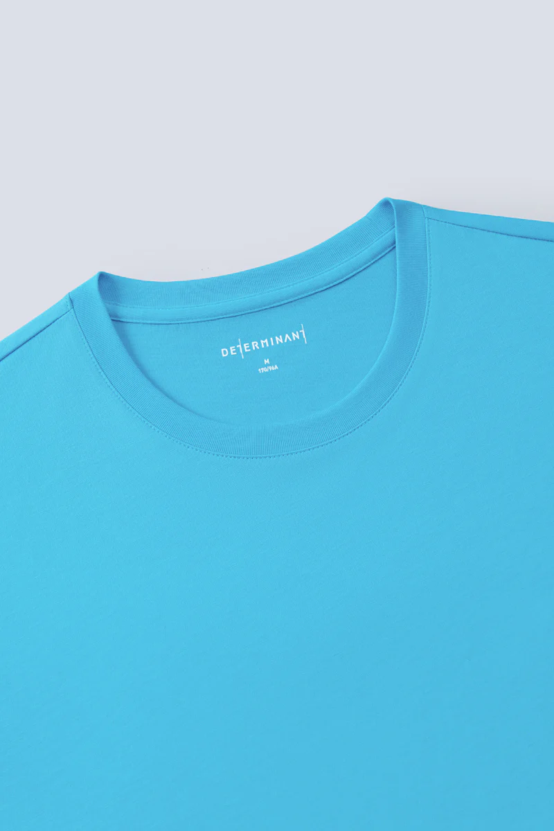 Super Soft Crew Neck T-Shirt | Blue P306UZ - Image 6