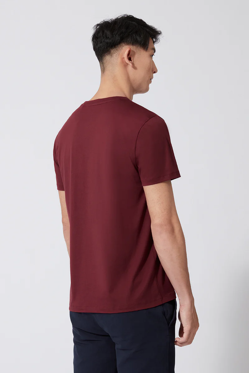 Super Soft Crew Neck T-Shirt | Burgundy BRE112 - Image 4