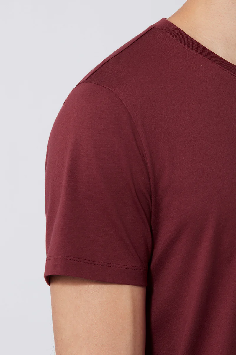 Super Soft Crew Neck T-Shirt | Burgundy BRE112 - Image 5