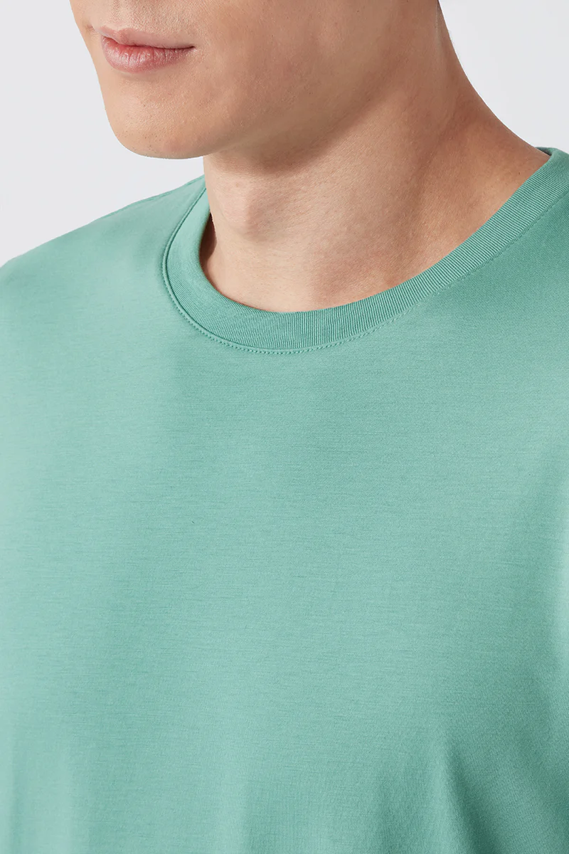 Super Soft Crew Neck T-Shirt | Green 165112 - Image 2
