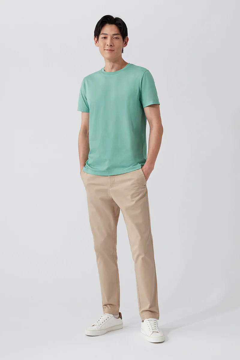 Super Soft Crew Neck T-Shirt | Green 165112 - Image 3