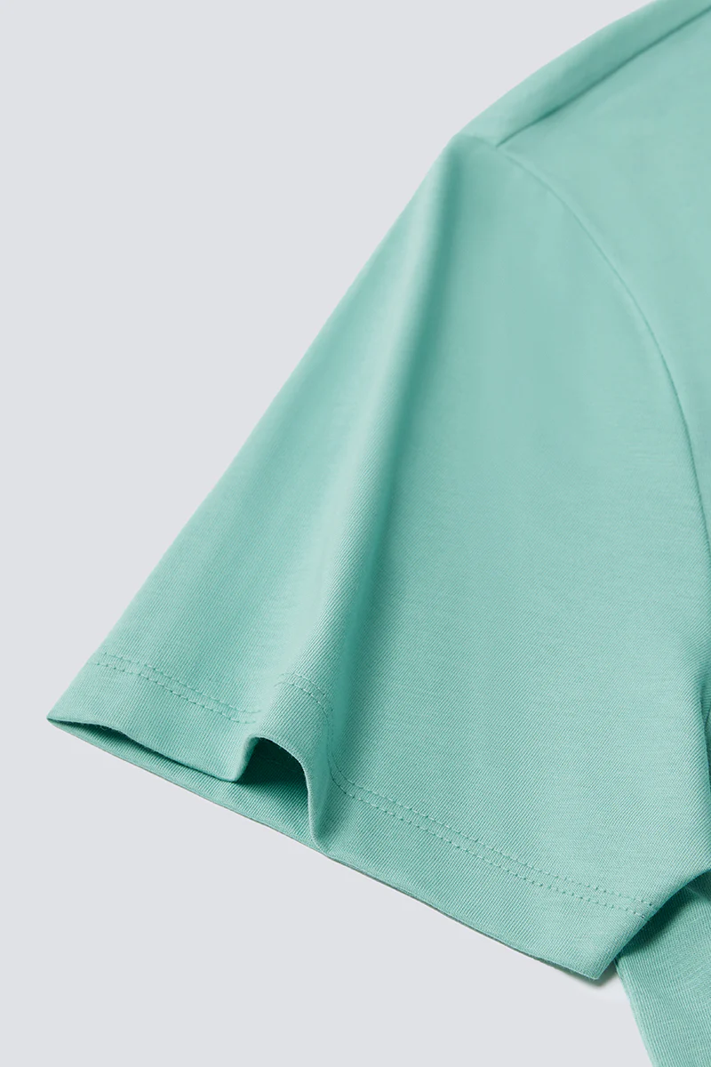 Super Soft Crew Neck T-Shirt | Green 165112 - Image 7