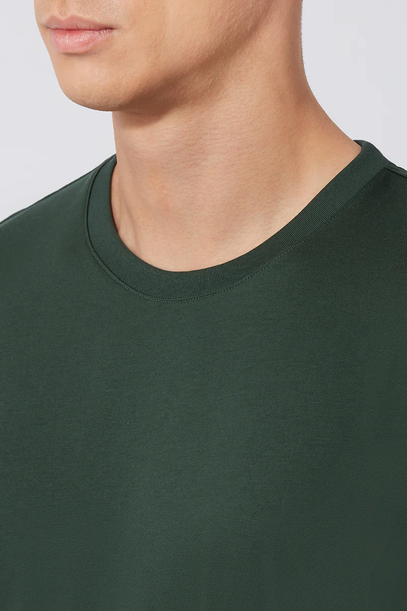 Super Soft Crew Neck T-Shirt | Green GNE455 - Image 2