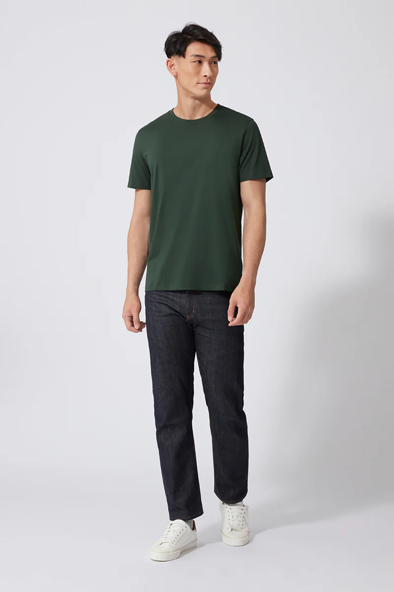 Super Soft Crew Neck T-Shirt | Green GNE455 - Image 3