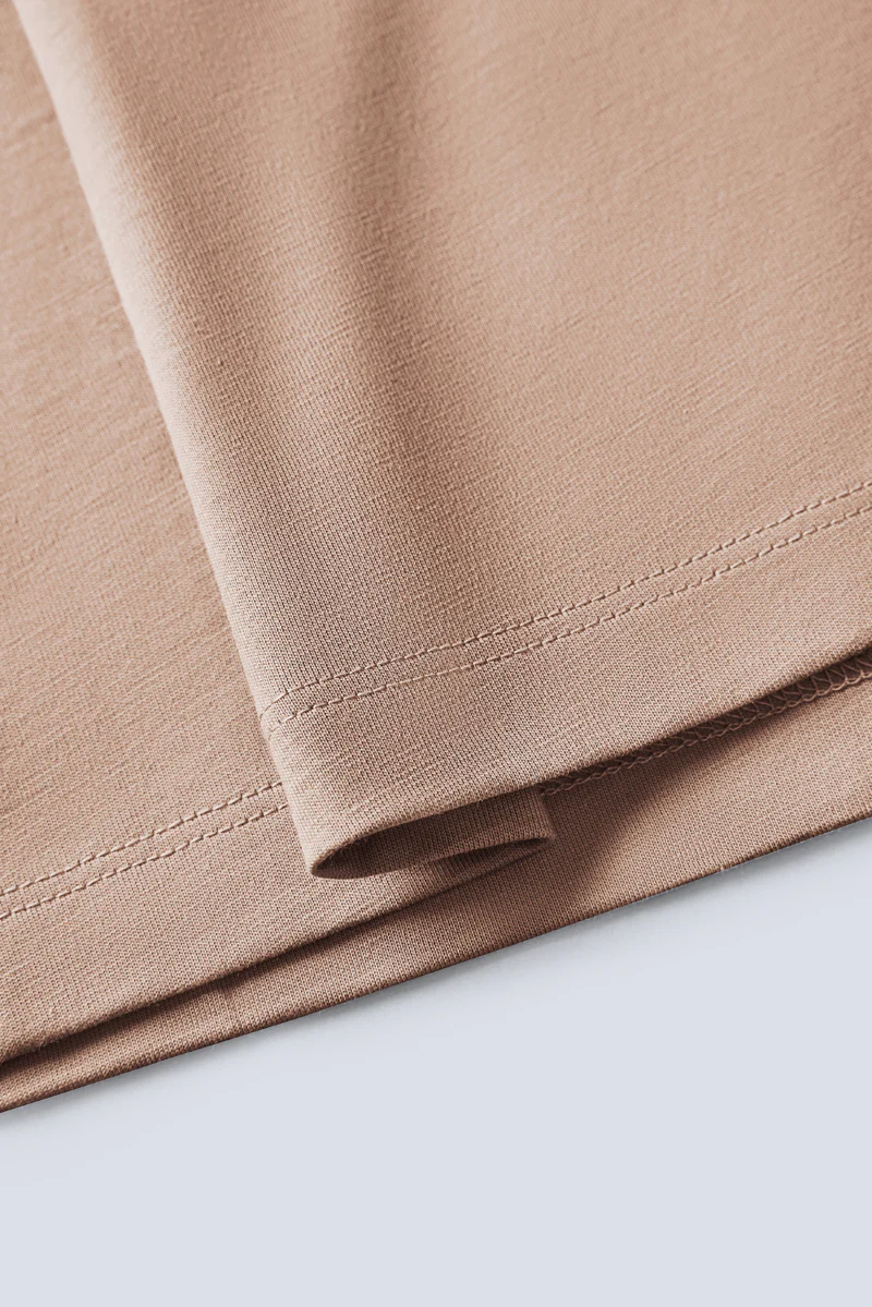 Super Soft Crew Neck T-Shirt | Khaki KKE169 - Image 8