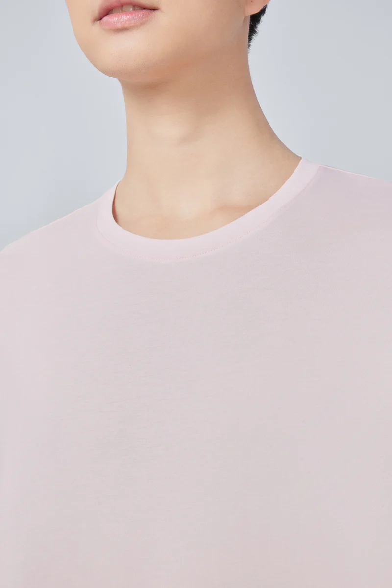 Super Soft Crew Neck T-Shirt | Pink P670UZ - Image 2