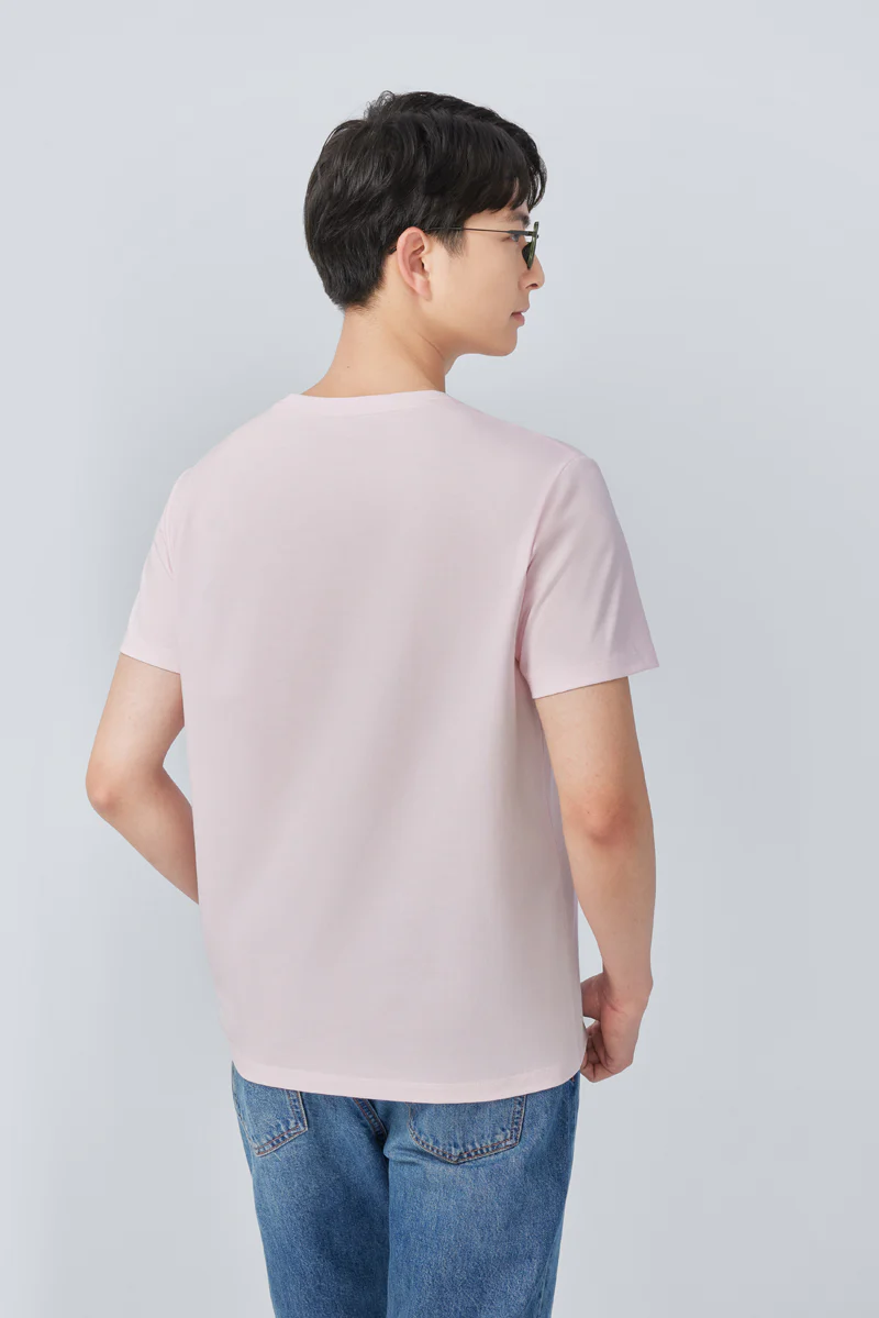 Super Soft Crew Neck T-Shirt | Pink P670UZ - Image 4