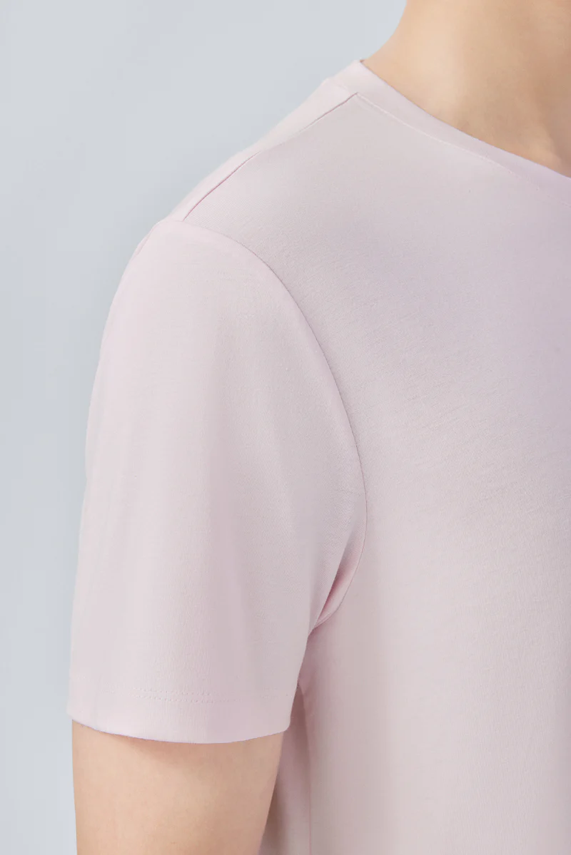 Super Soft Crew Neck T-Shirt | Pink P670UZ - Image 5